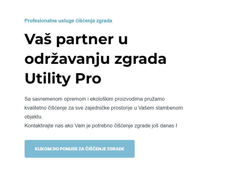 Ecocleaning - ulsuge čišćenja i održavanja objekata